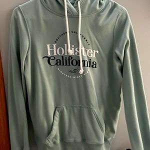 Blue-green hollister hoodie